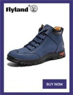 FLYLAND Men's Ankle Boots Casual Leather Shoes Fashion Vintage Hand Stitching Soft Business Handmade Shoes - Image 11