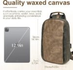 Canvas Messenger Bag Sling Bag Crossbody Shoulder Bag for Men Women Travel Work Satchel Bags - Image 4