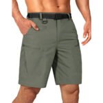Mens Cargo Hiking Shorts Water Resistant Quick Dry Lightweight Breathable Tactical Shorts with Nylon Belt - Image 15
