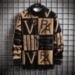 Men Knitted Sweater Stripe Pullovers Printing Round Neck Sweater Autumn/Winter Designer Quality Casual Men Clothing Jumper