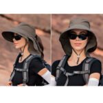 Designer Lightweight Ponytail Hole Visor Hats Summer Bucket Hats for Women Big Brim Outdoor Eye Protection Sunscreen Cap Sun Hat - Image 6