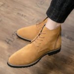 Pointed Toe Chelsea Boots Leather Men Winter Boots Winter Shoes for Men 2025 Male Boots Mens Ankle Shoes Zapatillas Male Hombre - Image 3