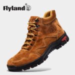 FLYLAND Men's Ankle Boots Casual Leather Shoes Fashion Vintage Hand Stitching Soft Business Handmade Shoes - Image 43