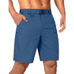 Mens Cargo Hiking Shorts Water Resistant Quick Dry Lightweight Breathable Tactical Shorts with Nylon Belt - Image 21