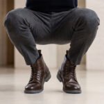 Men's Vintage Combat Boots Lace-Up Cap Toe Ankle Booties with Pull Tab Non-Slip Sole - Image 18