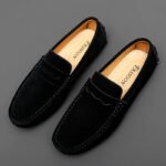 Suede Leather Mens Loafers New Fashion Walking Shoes New Comfy Man Drive Flats Classic Original Style Men Casual Shoes Moccasins - Image 4