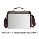 Men's Retro Messenger Bag with Waterproof Design, Large Capacity Laptop Briefcase for Office Work, Travel and School - Image 6