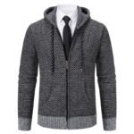 Men's Knitted Cardigan Jacket Vintage Winter Sweater Coat Casual Turndown Collar Fleece Jackets Fashion Mens Autumn Outwear - Image 6