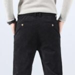 Spring Autumn Men's Corduroy Trousers New Men's Clothing Stretch Slim Fit Casual Pants Fashion Mens Business Work Pants - Image 4
