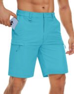 Men's Quick Dry Cargo Shorts Summer Waterproof Hiking Shorts Outdoor Multi-pockets Camping Training Work Shorts Man - Image 30