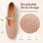 2026 Women's Mesh Ballet Flats Pointed Toe Breathable Flat Shoes Elegant Casual Slip On Shoes For Office Travel - Image 5