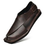 Hot-selling Summer Sandals Outdoor Leather Mens Beach Shoes Breathable Casual Man Wading Shoes Non-slip Sandalias Male Slippers - Image 3