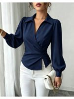 Fashion women Blouses and Shirts White Long Sleeve Blouse 2026 New Spring Autumn Basic Tops Chic Women's Shirt for Women office - Image 5