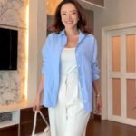 HXAO 2025 Woman Blouses Long Stripe Shirts Women Spring Summer Long Sleeve Blue White Shirt Woman Large Tops Button Up Shirts - Image 3