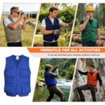 Fishing Vest for Men Outdoor, Utility Safari Cargo Vest With 8 Pockets, Lightweight, Work, Hiking, Travel - Image 6