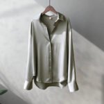 2025Spring Shirt And Blouses New Sweater Cardigans Woman Top Knitted Korean Long Sleeve Lapel Button Elegance Sweet Casual Coats - Image 4