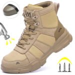 Lightweight Indestructible Steel Toe Safety Work Shoes Puncture Resistant Non Slip Tactical Work Sneakers for Men Women - Image 2