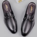 Genuine Leather Mules For Men Half Shoes Man Luxury Brand Designer Men's Luxury Casual Shoes Slip On Footwear Slippers Male - Image 2