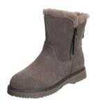 European and American Minimalist Short Boots 2023 Winter New Product Plush Warm Snow Boots Women's Flat Bottomed Short Boots - Image 6