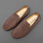 Suede Leather Mens Loafers New Fashion Walking Shoes New Comfy Man Drive Flats Classic Original Style Men Casual Shoes Moccasins - Image 6