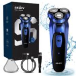Electric Razor for Men Cordless,Men's Electric Shaver,,Pop-up Trimmer,Wet or Dry Rotary Shaver for Men for Travel,USB Fast Charging
