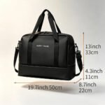 Large Gym Bag for Women Men Duffle Bag With Wet Dry Separation / Shoe Compartment,Large Capacity, Ideal for Yoga Traveling Weekend Dance Fitness Gym Sports Ideal for Travel, Gym, Sports, Duffel, Weekender - Image 4