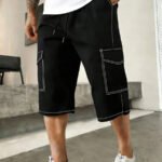 Men's Summer Cargo Shorts, Versatile Casual Pants For Vacation, Commuting, Outdoor, Hiking, Sports, Workout, Fitness, Capri