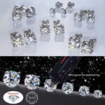 IOGOU 3mm/4mm/5mm/6.5mm/8mm/9mm/10mm/11mm D VVS1 Moissanite Stud Earrings 925 Silver Four Claw Earrings For Women Fine Jewelry - Image 5