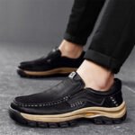 Stylish Men's Leather Loafers Men Thick Bottom Business Shoe Classic Leather Man Casual Shoes Senior Brand Male Walking Footwear - Image 5