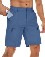Men's Waterproof Cargo Shorts Summer Quick Dry Hiking Shorts Outdoor Multi-pockets Camping Training Work Shorts Man - Image 18