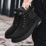 Ankle Boots Men Retro Work Shoes Autumn Winter Thick Bottom High Top Outdoor Boots Leather Waterproof High Quality Chelsea Boots - Image 4
