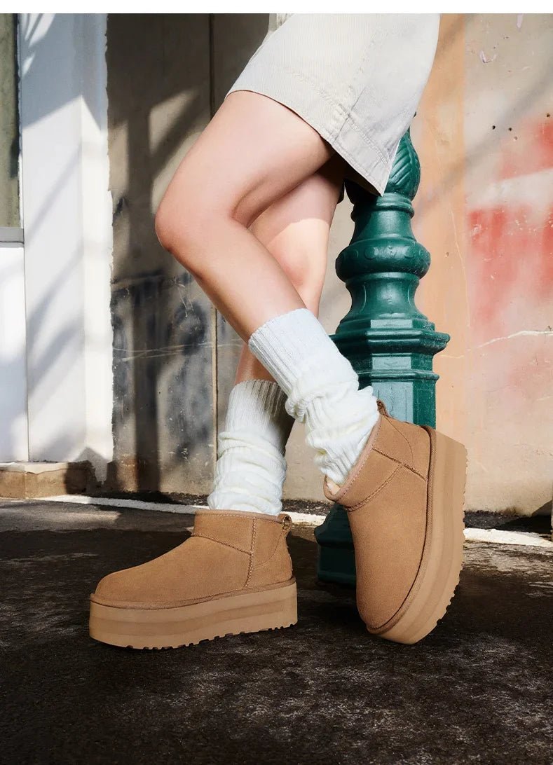 Sad02140b54974b3787b6255fb8e799f88.jpg HOT NEW Winter Keep Warm Platform Boots Genuine Leather New Style Cold and Snow-proof Snow Boots for Woman Size 36-41 - Image 1
