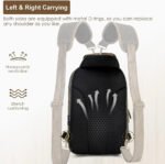 Canvas Messenger Bag Sling Bag Crossbody Shoulder Bag for Men Women Travel Work Satchel Bags - Image 5