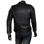 Men Leather Jacket Slim Fit Motorcycle Jacket Zipper Casual Coat Spring Autumn Winter - Image 6