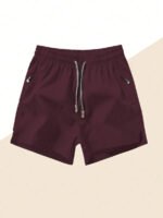 Men's Anti-Lost Drawstring Sports Shorts With Zipper Pockets - Image 11