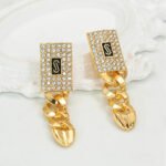 GZJPEI 4 Pcs/set 2026 Fashion Jewelry Set Cuba Chain Necklace Earring Bracelet Square Ring Luxury Zircon Jewelry For Women Gifts - Image 4