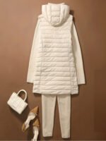 NewBang Women Sleeveless Long Waistcoat Autumn Winter Ultra Light Down Vest With Hooded Female Portable Duck Down Coat - Image 3