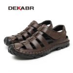 DEKABR Casual Shoes Men Sandals Real Leather Outdoor Mens Summer Sandals Fashion Comfortable Soft Sandals Plus Size 38-48 - Image 3