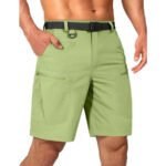 Mens Cargo Hiking Shorts Water Resistant Quick Dry Lightweight Breathable Tactical Shorts with Nylon Belt - Image 28