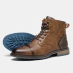 Spring Leather Boots with Zipper Classical Men Boots 2026 Fashion Comfortable Ankle Boots - Image 21