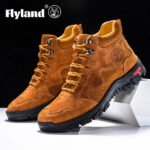 FLYLAND Men's Ankle Boots Casual Leather Shoes Fashion Vintage Hand Stitching Soft Business Handmade Shoes - Image 24