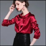 Women blusas long sleeved Slim plus size silk satin shirts office ladies work female Chiffon blouse Elegant blusa feminina - Image 4
