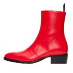 New Chelsea Boots Men Shoes Genuine Leather Red Fashion Versatile Banquet British Style Street Party Wear Classic Ankle Boots - Image 5