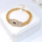 GZJPEI 4 Pcs/set 2026 Fashion Jewelry Set Cuba Chain Necklace Earring Bracelet Square Ring Luxury Zircon Jewelry For Women Gifts - Image 3