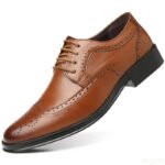Large size fashionable men's office formal shoes low cut daily comfortable pointed multifunctional men's wedding men's shoes - Image 6