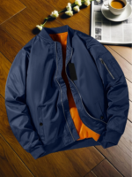 Men's Autumn Winter Top with Zipper Design Multiple Detail Design Three Colors Available Casual Fashion Upperwear Jacket - Image 5