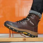 Waterproof Leather Indestructible Men Work Safety Boots Outdoor Military Boots Anti-smash Anti-puncture Industrial Shoes Male - Image 5
