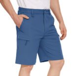 Men's Quick Dry Cargo Shorts Summer Waterproof Hiking Shorts Outdoor Multi-pockets Camping Training Work Shorts Man - Image 3