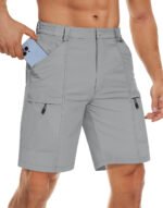 Men's Waterproof Cargo Shorts Summer Quick Dry Hiking Shorts Outdoor Multi-pockets Camping Training Work Shorts Man - Image 16