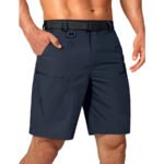 Mens Cargo Hiking Shorts Water Resistant Quick Dry Lightweight Breathable Tactical Shorts with Nylon Belt - Image 18